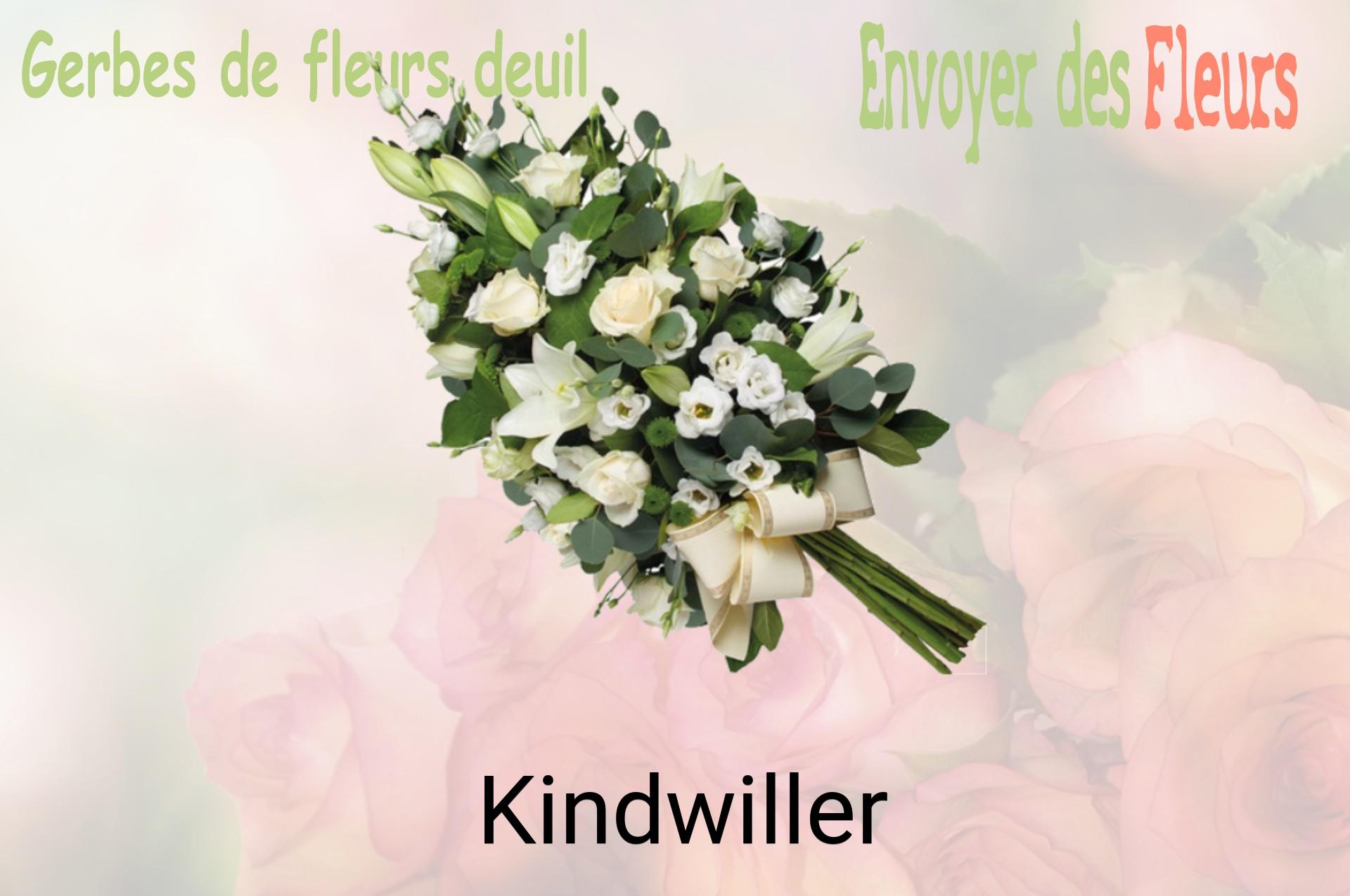 Gerbe de fleurs de deuil livrée à Kindwiller